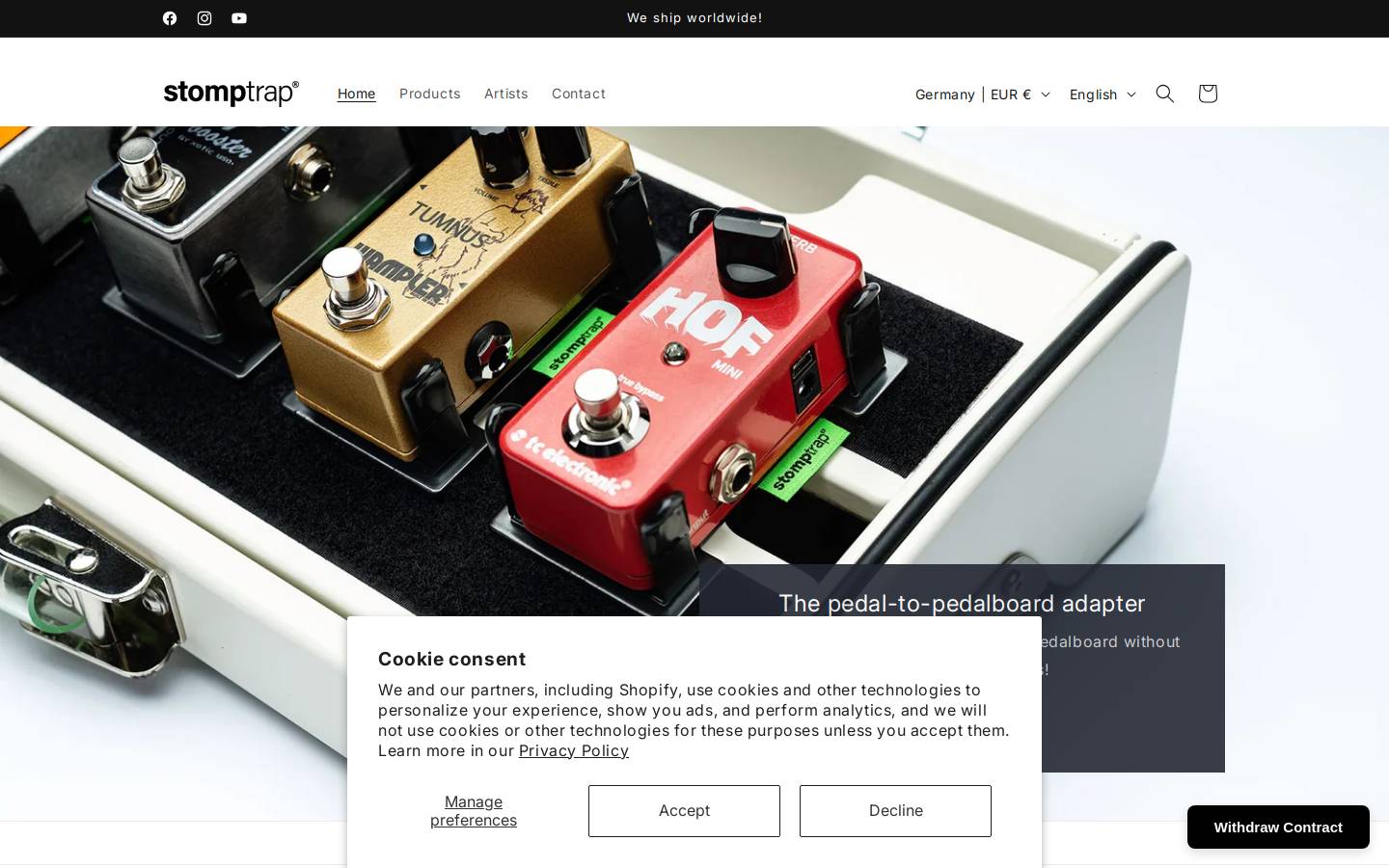 stomptrap.com homepage screenshot