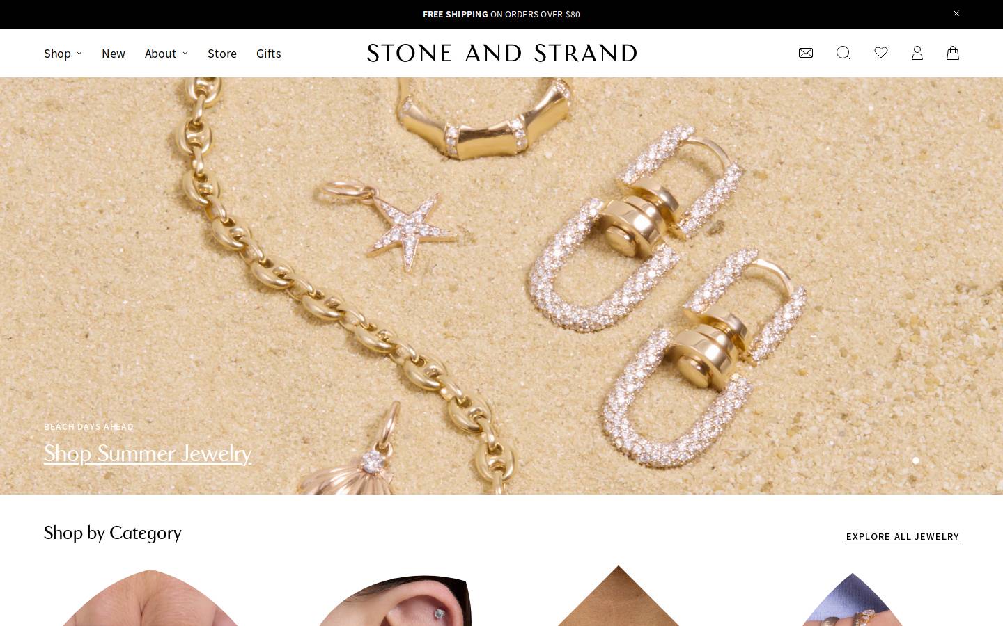 Stone & Strand homepage screenshot