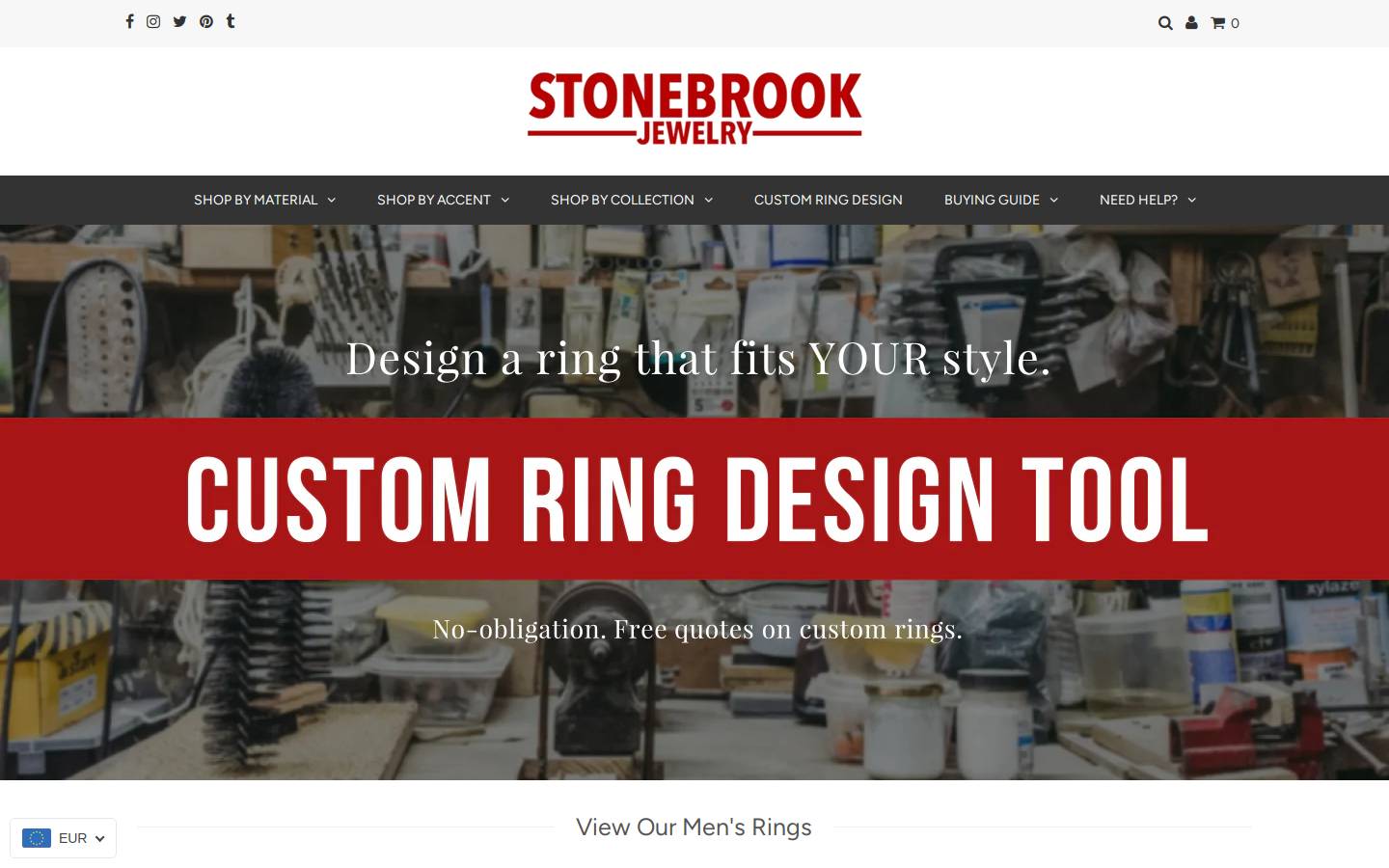 stonebrookjewelry.com homepage screenshot