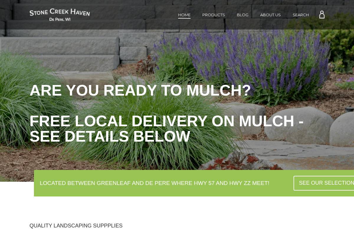 stonecreekhavenllc.com homepage screenshot