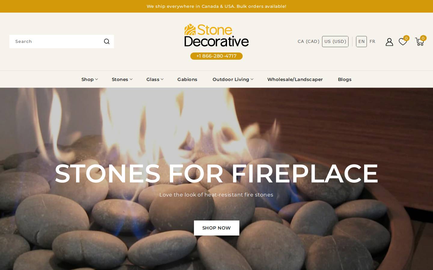 Stone Decorative homepage screenshot