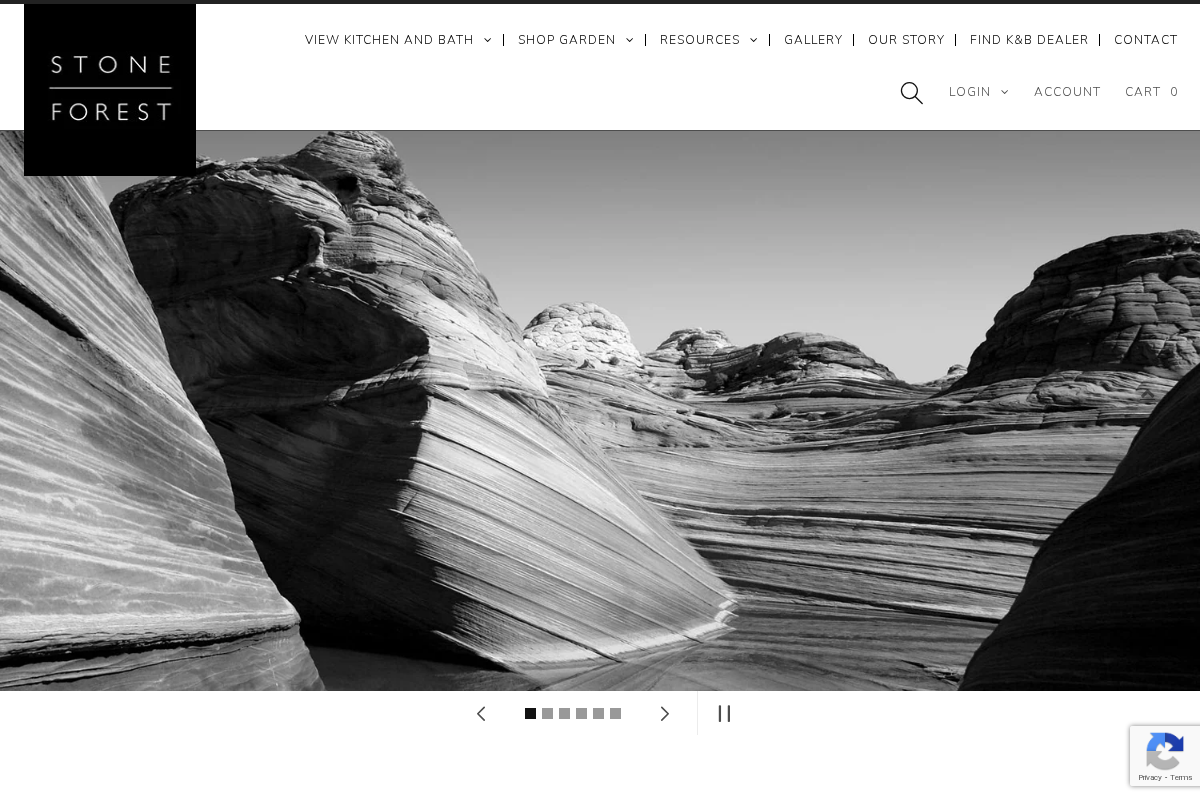 Stone Forest – Artisan Stone Sinks, Tubs & Garden Fountains – homepage screenshot