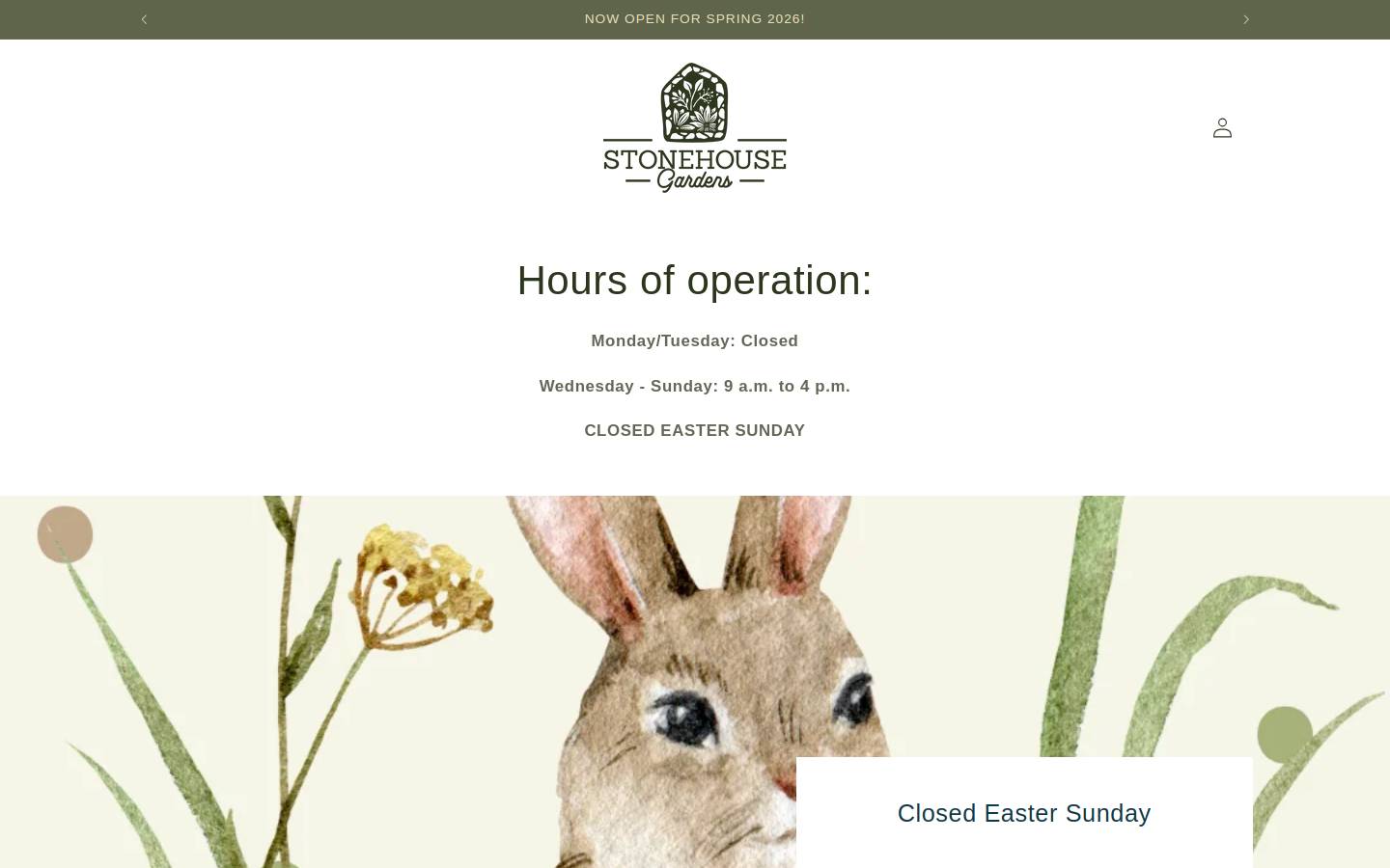 stonehousegardensks.com homepage screenshot