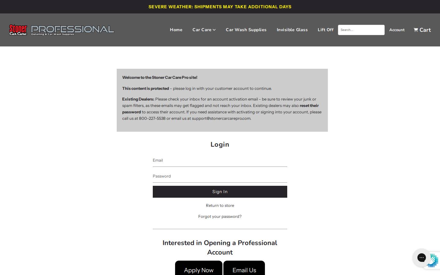stonercarcarepro.com homepage screenshot