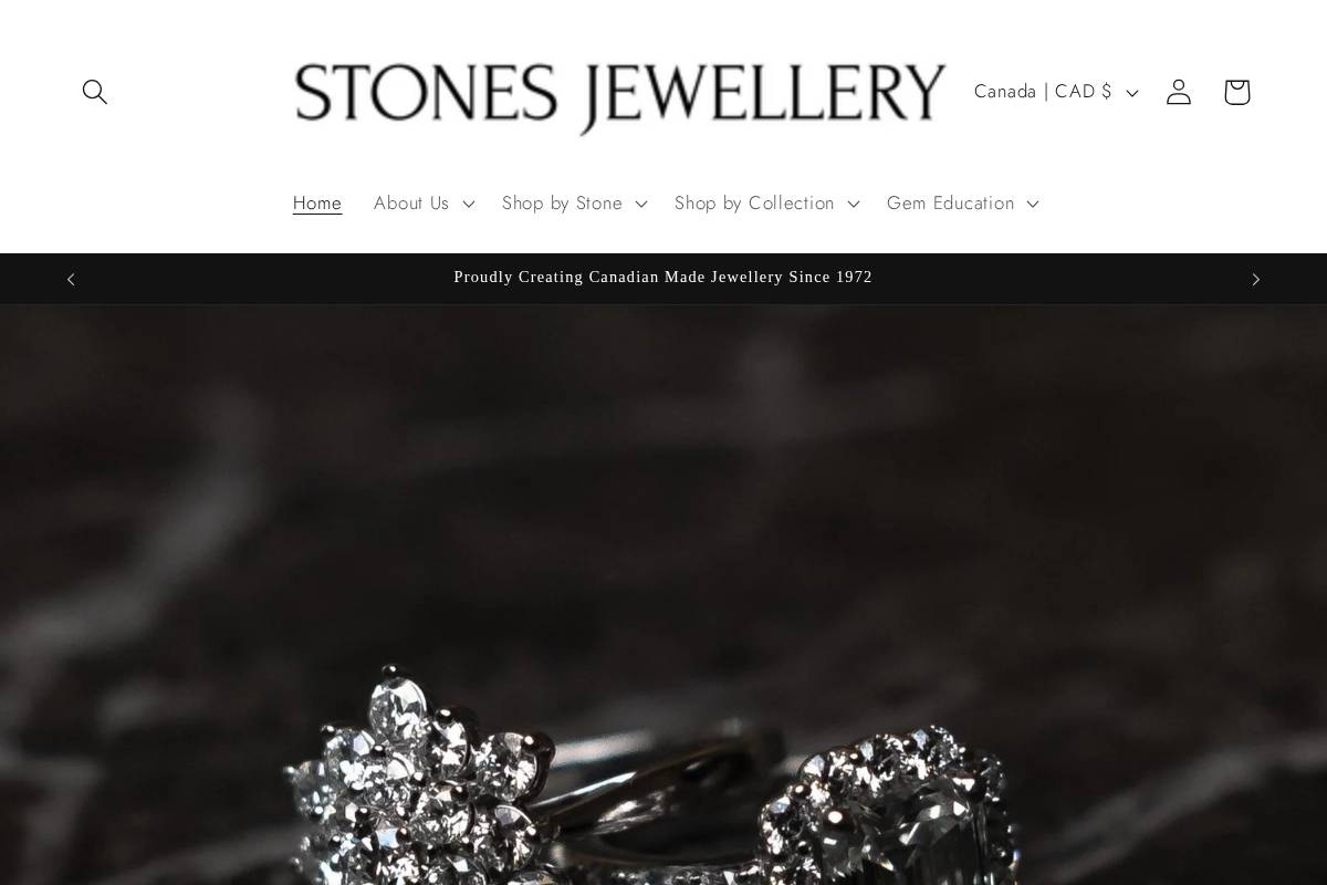 stonesjewelleryvictoria.com homepage screenshot