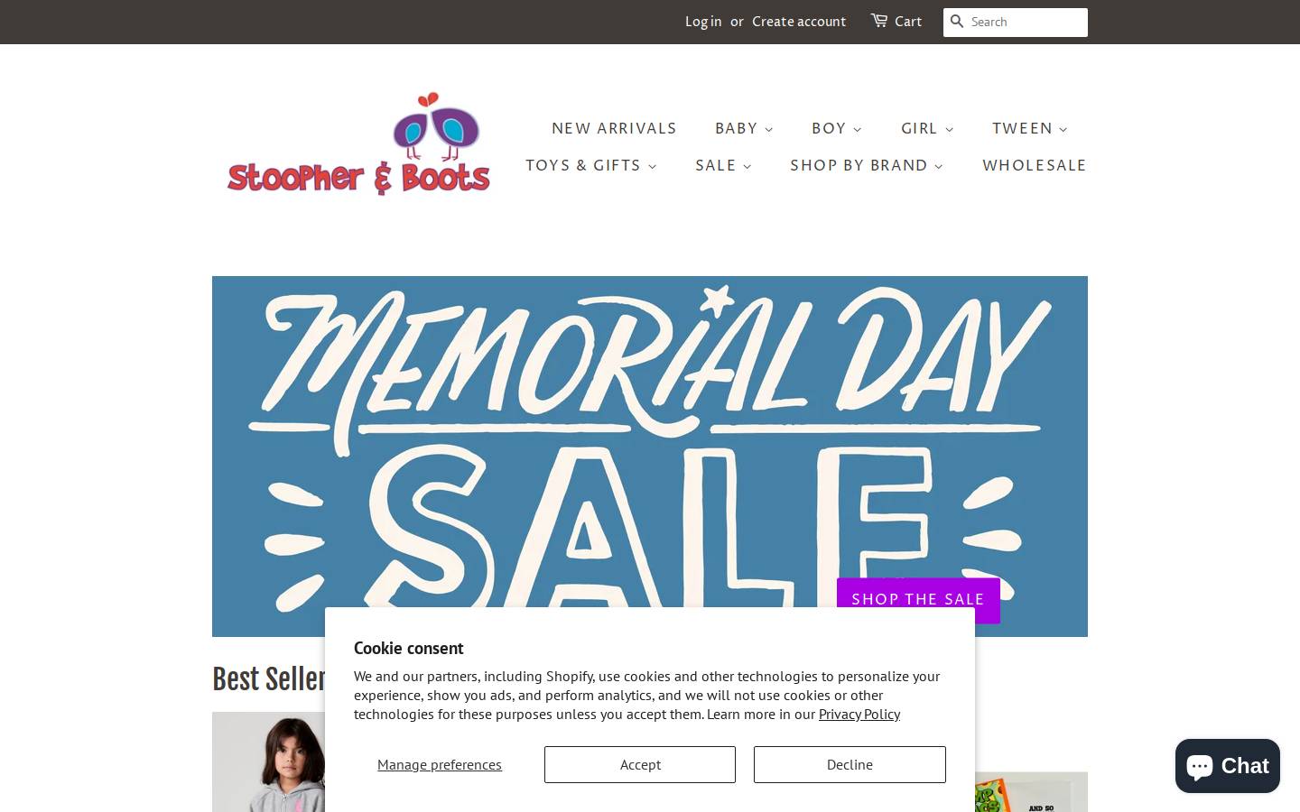 stoopher.com homepage screenshot