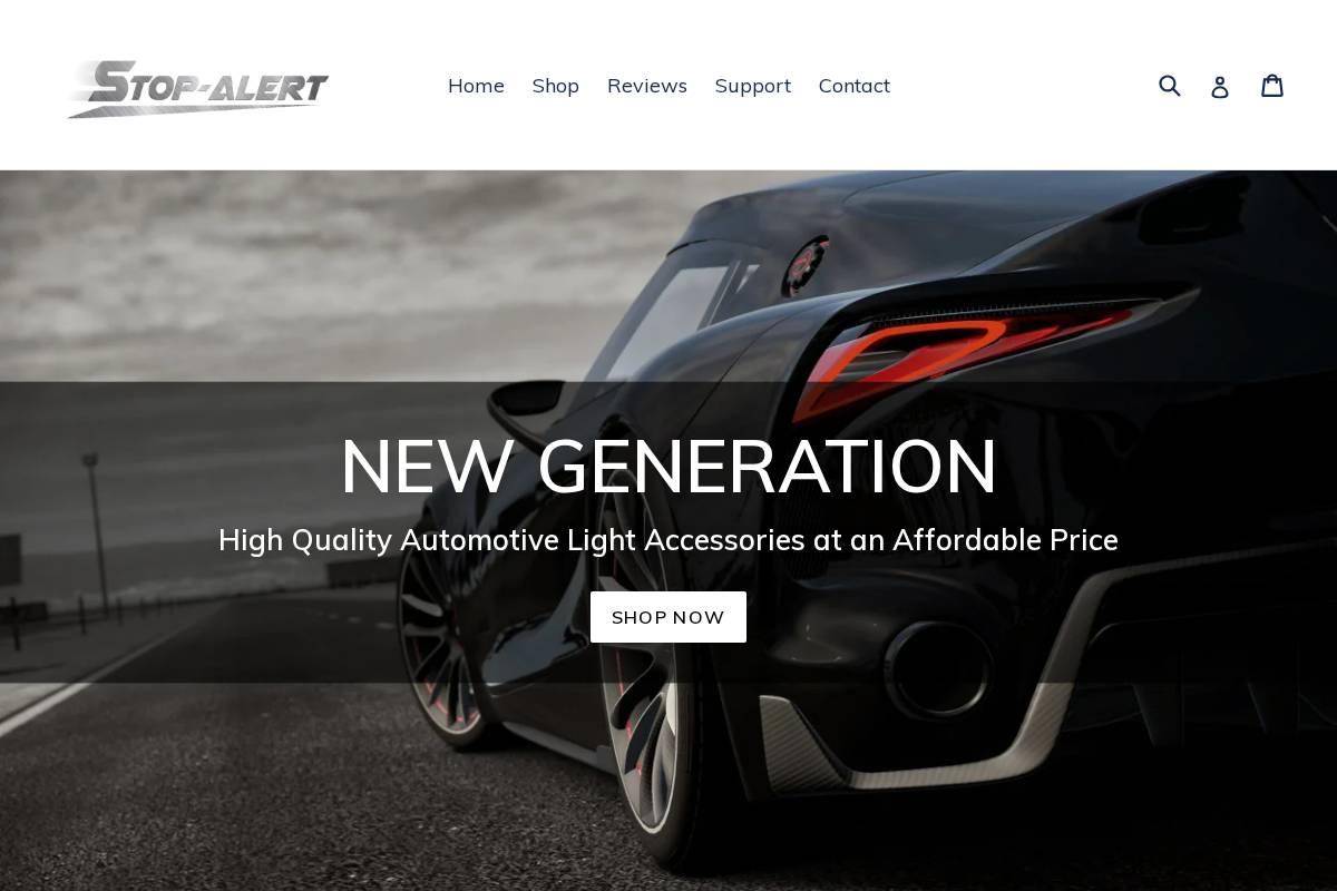 stop-alert.com homepage screenshot