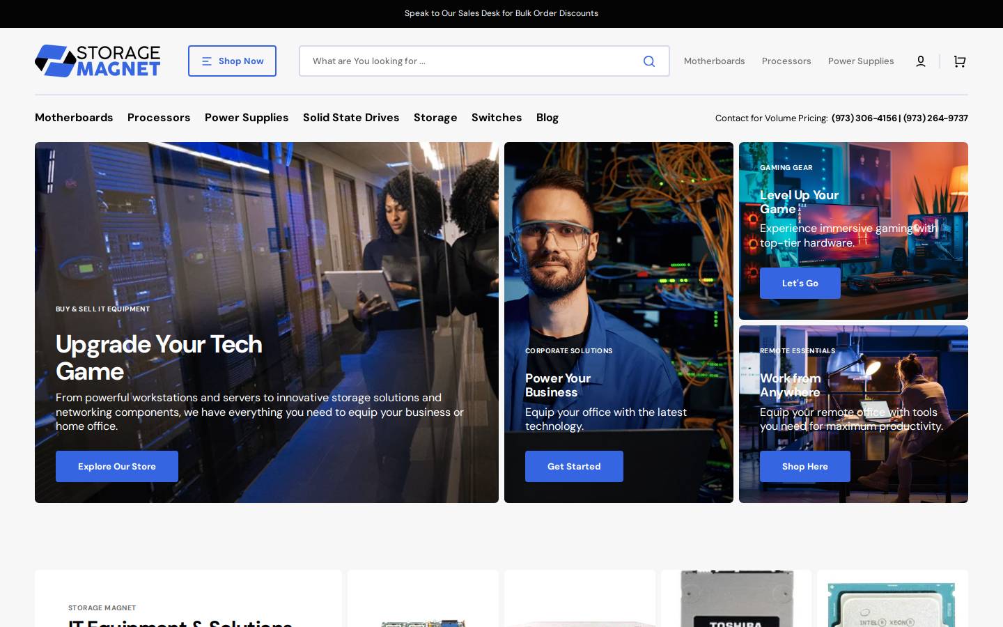 Storage Magnet homepage screenshot
