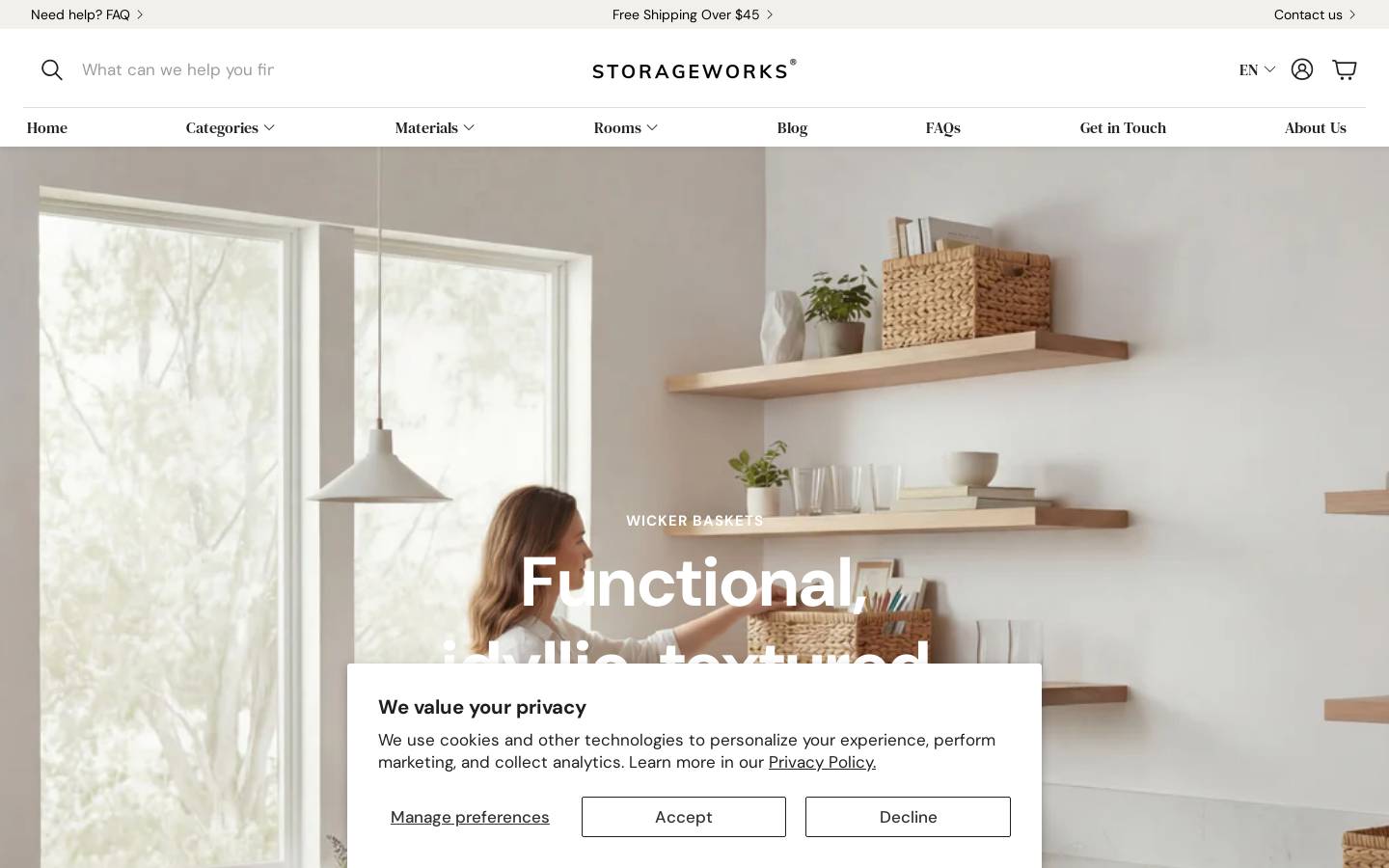 STORAGEWORKS homepage screenshot