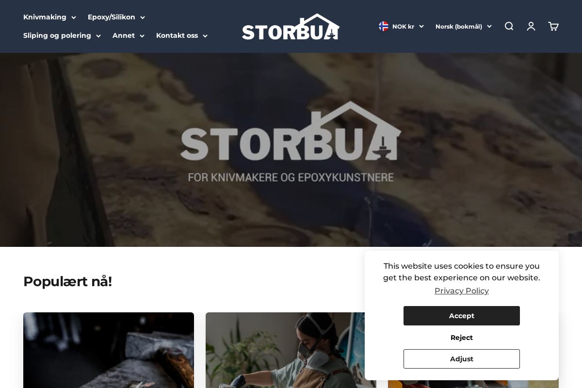 Storbua homepage screenshot