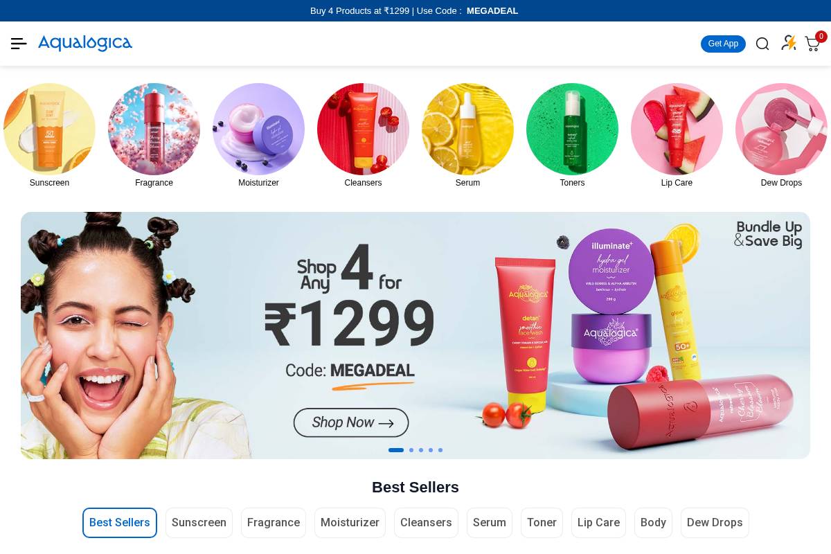 store.aqualogica.in homepage screenshot