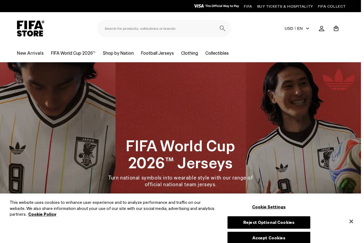store.fifa.com homepage screenshot