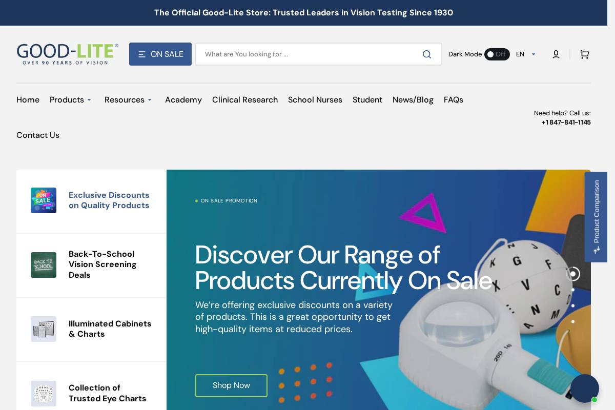 Good-Lite Co homepage screenshot