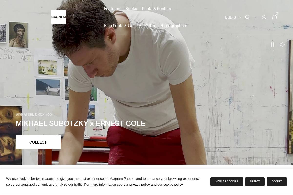 store.magnumphotos.com homepage screenshot