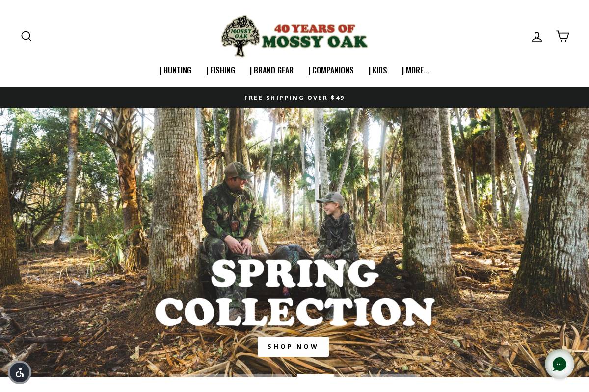store.mossyoak.com homepage screenshot