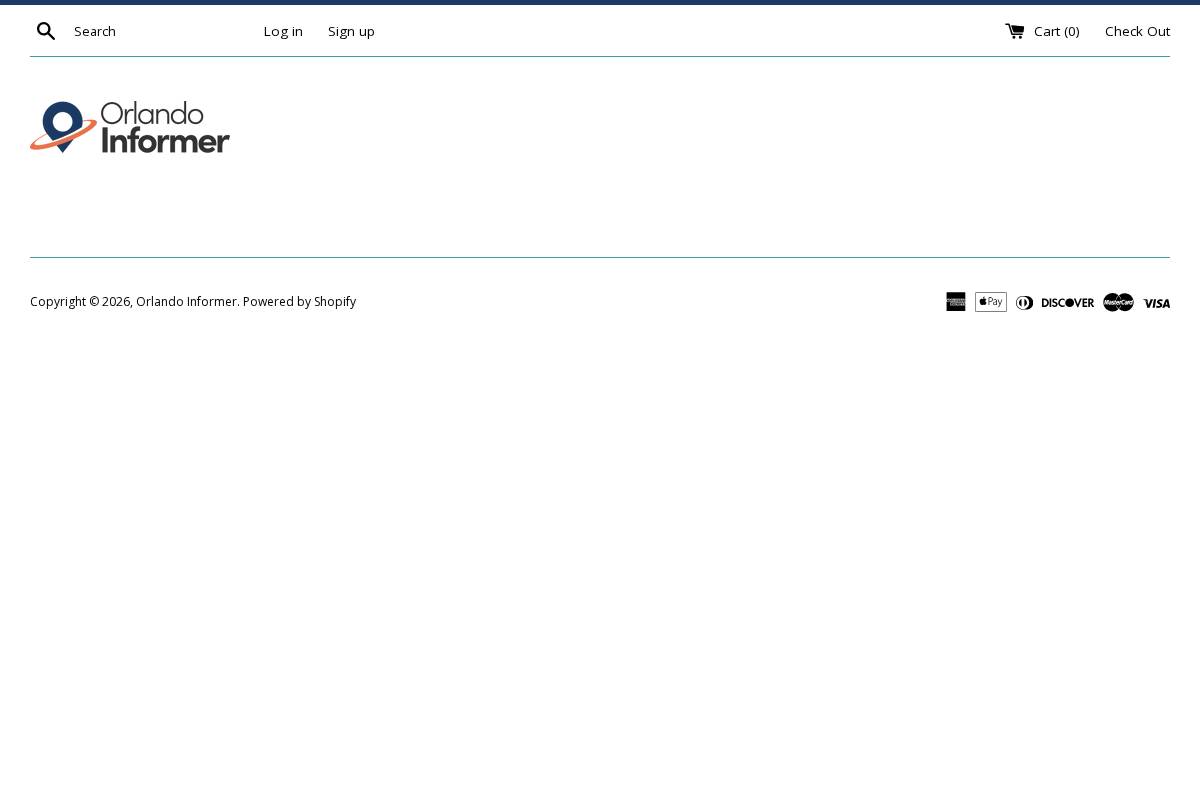 store.orlandoinformer.com homepage screenshot