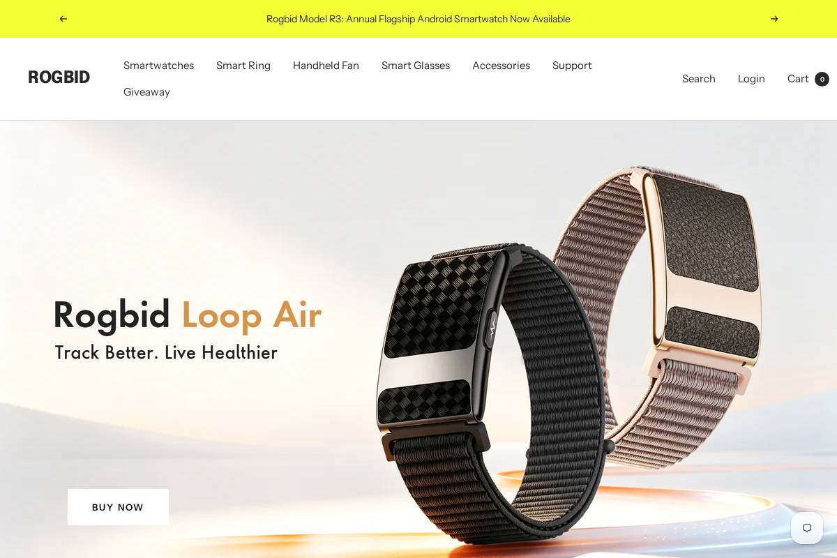 store.rogbid.com homepage screenshot