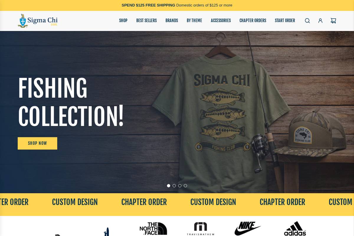store.sigmachi.org homepage screenshot