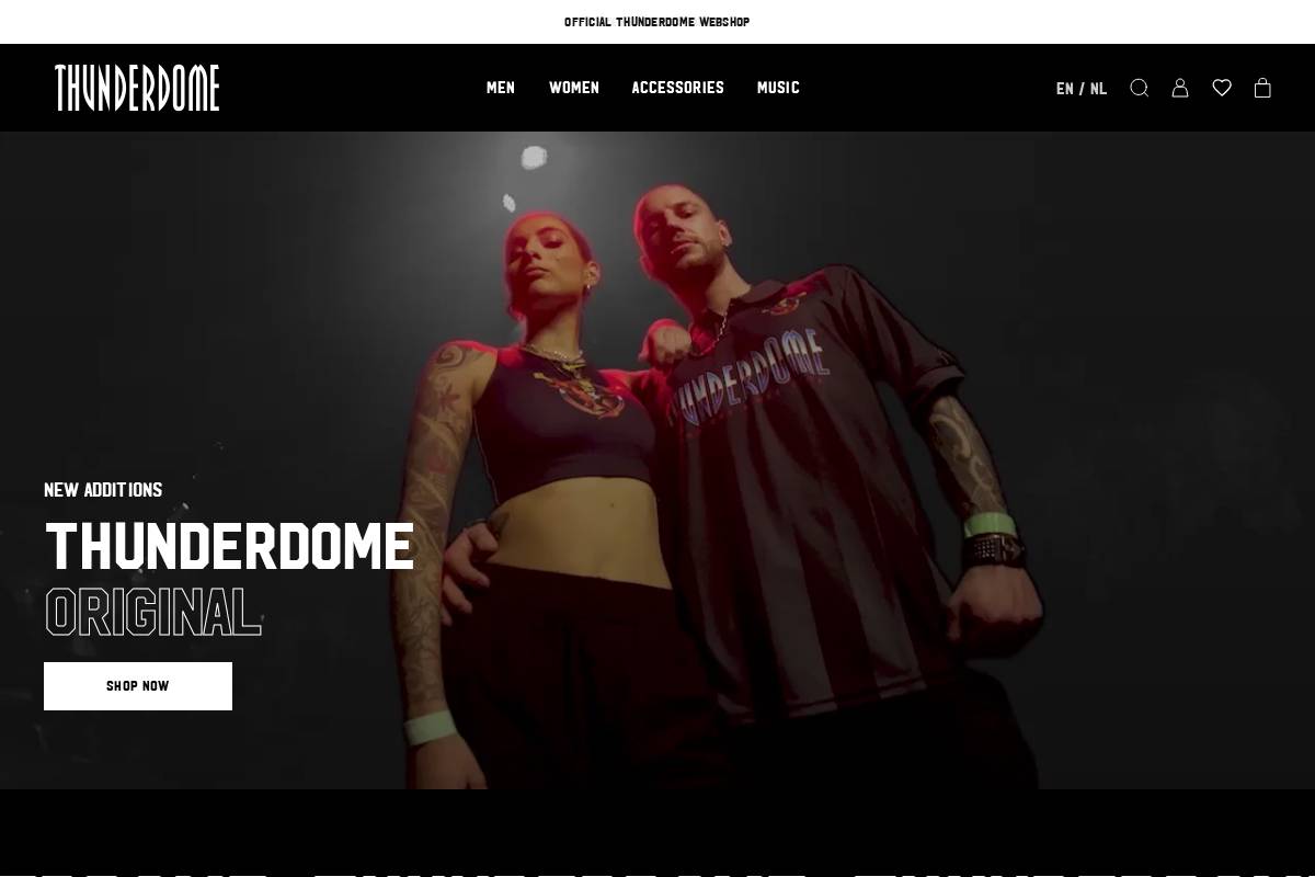 store.thunderdome.com homepage screenshot