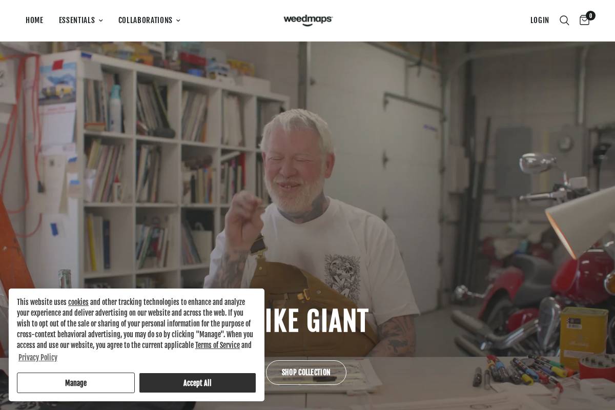 store.weedmaps.com homepage screenshot