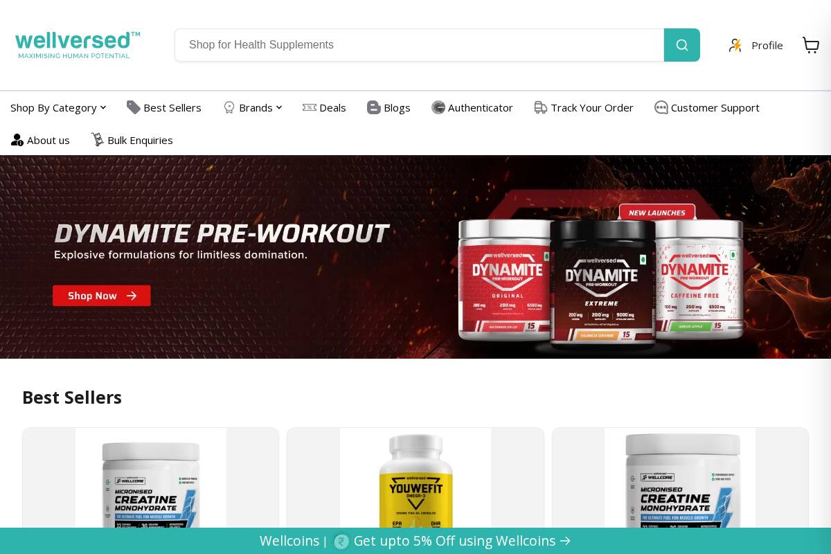 store.wellversed.in homepage screenshot