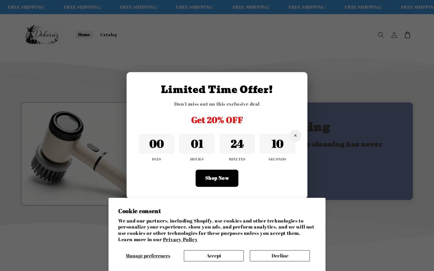 storedekore.com homepage screenshot