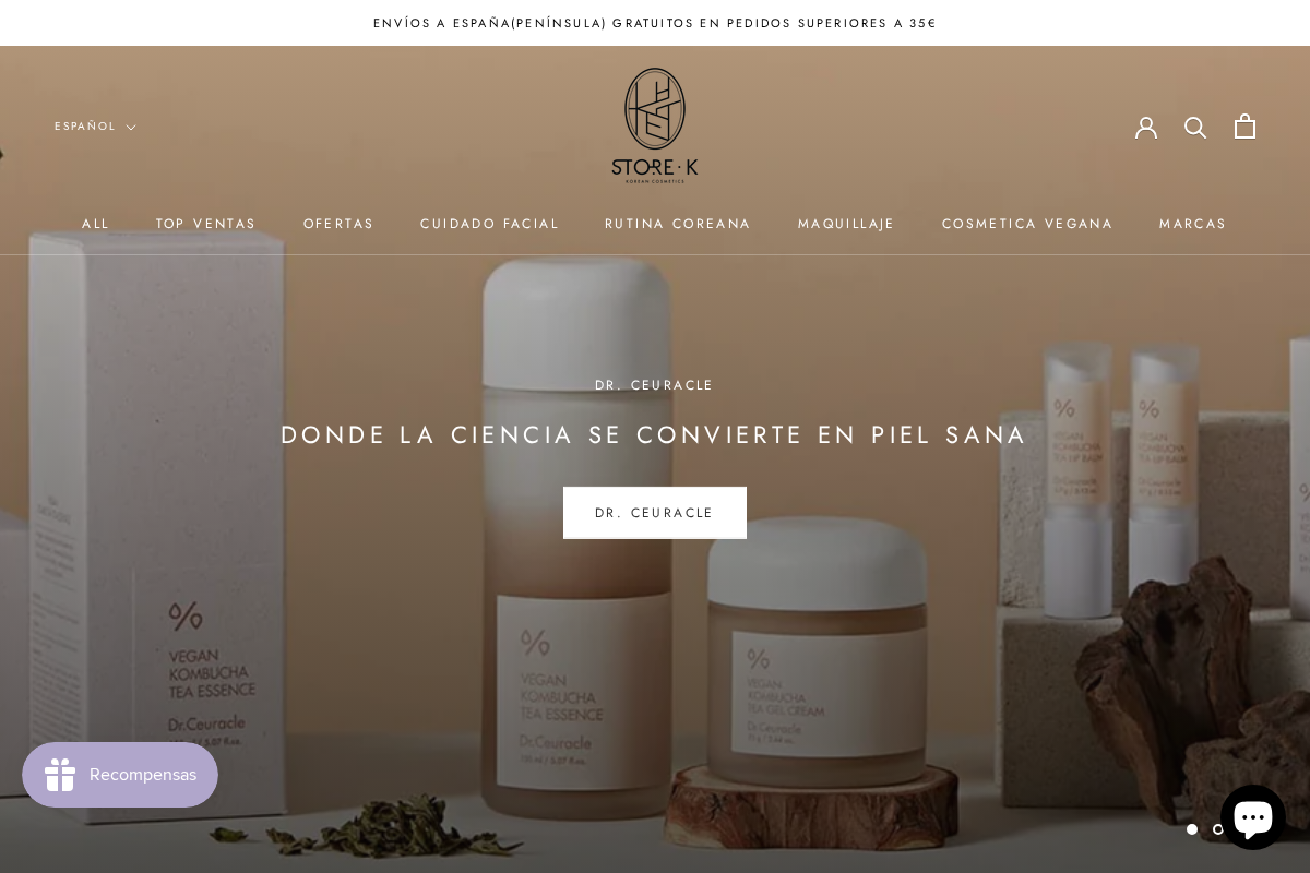 STORE K BEAUTY homepage screenshot