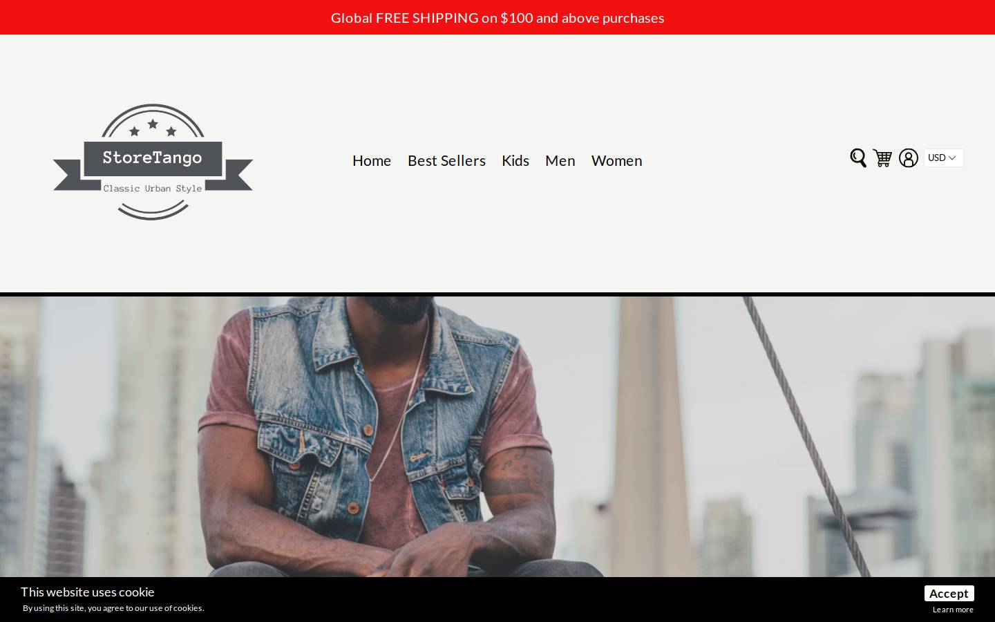 storetango.com homepage screenshot