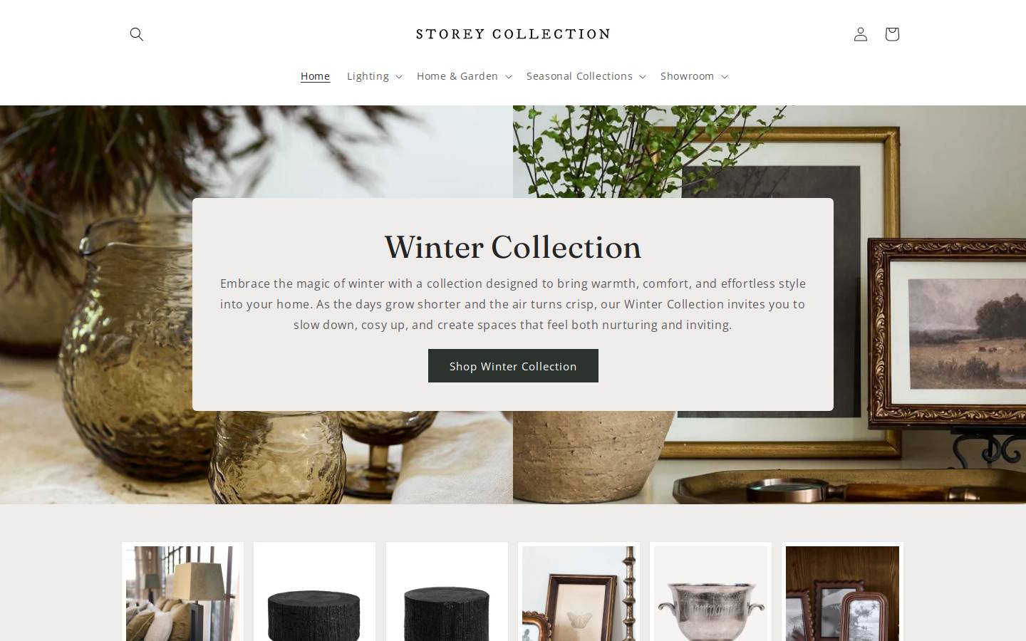 storeycollection.co.nz homepage screenshot