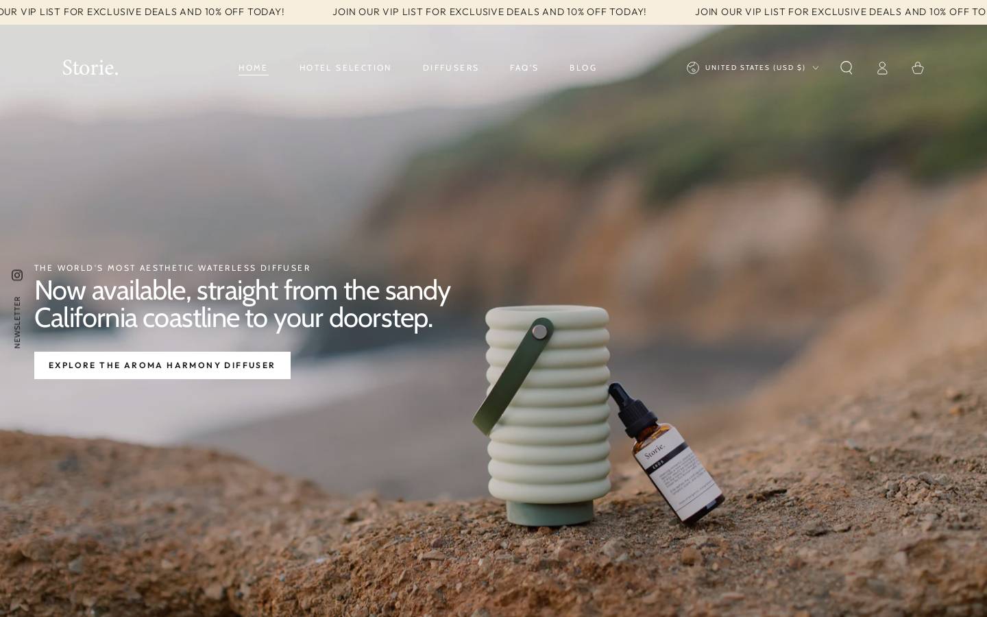 storiehome.com homepage screenshot