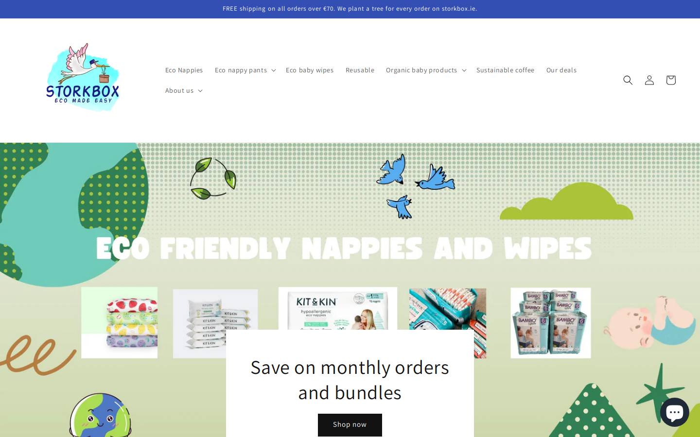storkbox.ie homepage screenshot