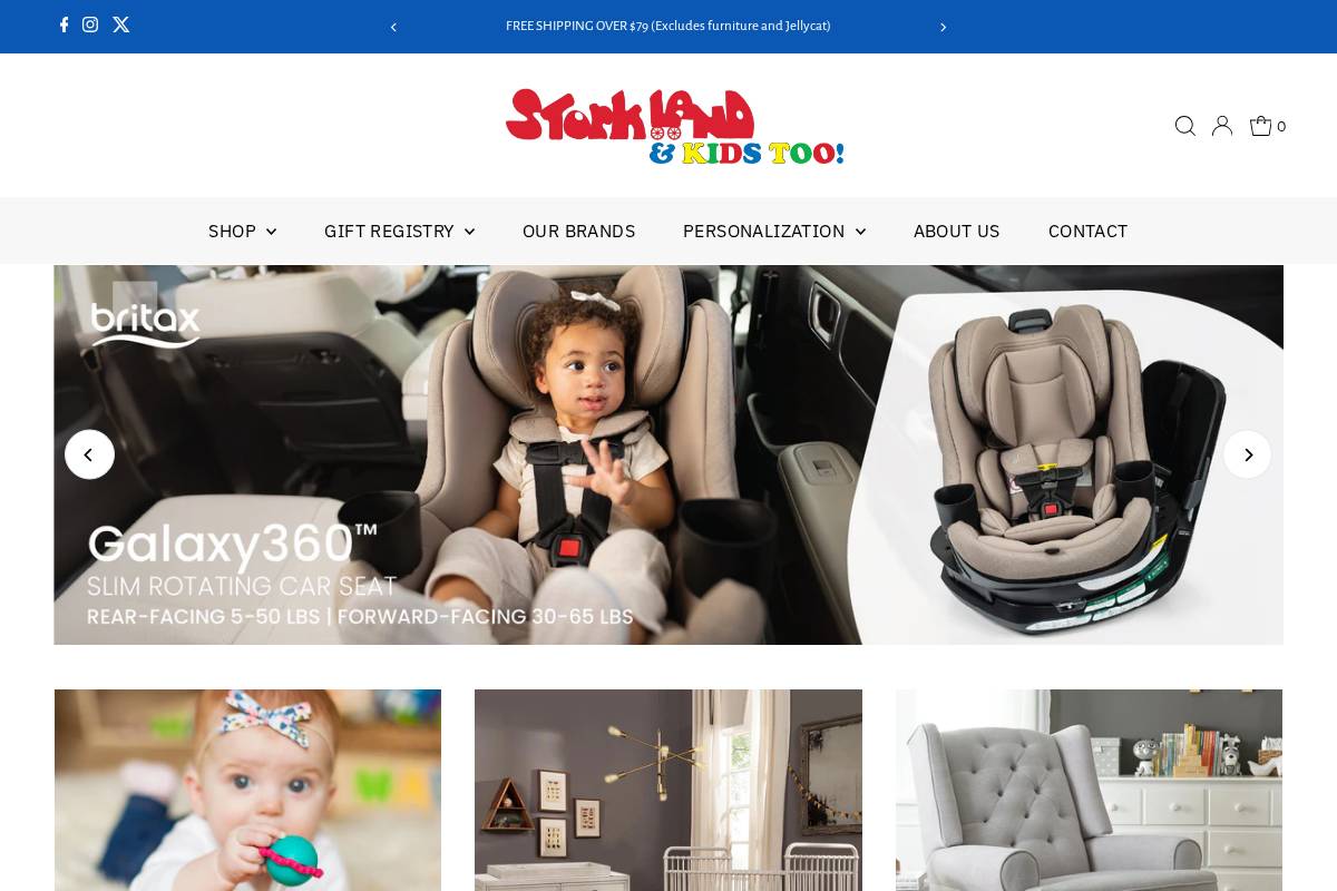 Storkland homepage screenshot