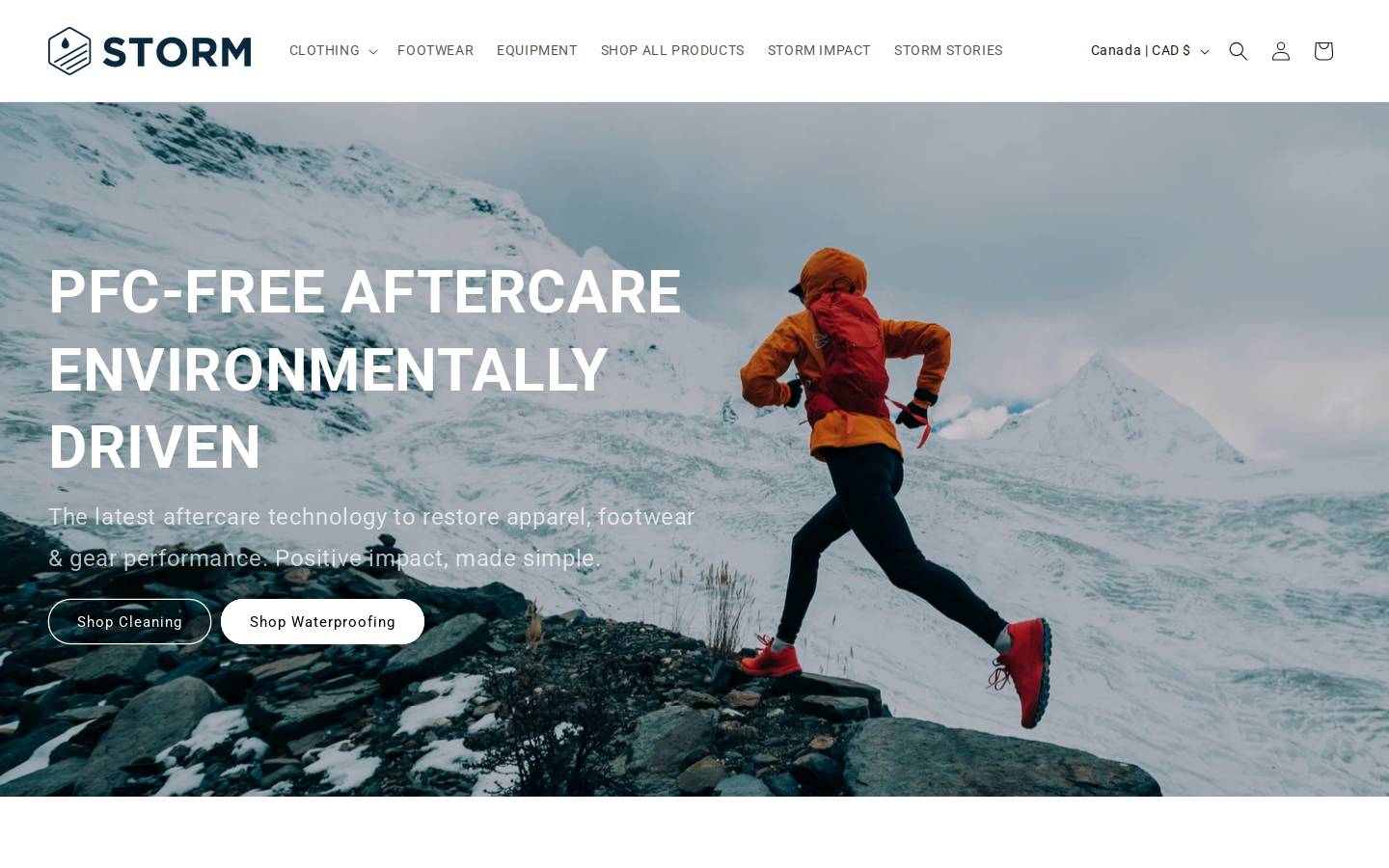 stormcare.ca homepage screenshot