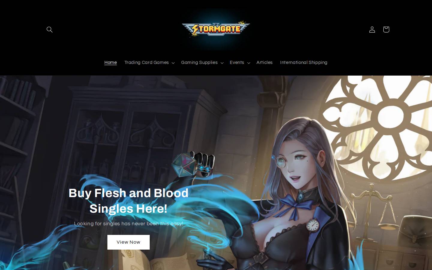 stormgategames.com homepage screenshot