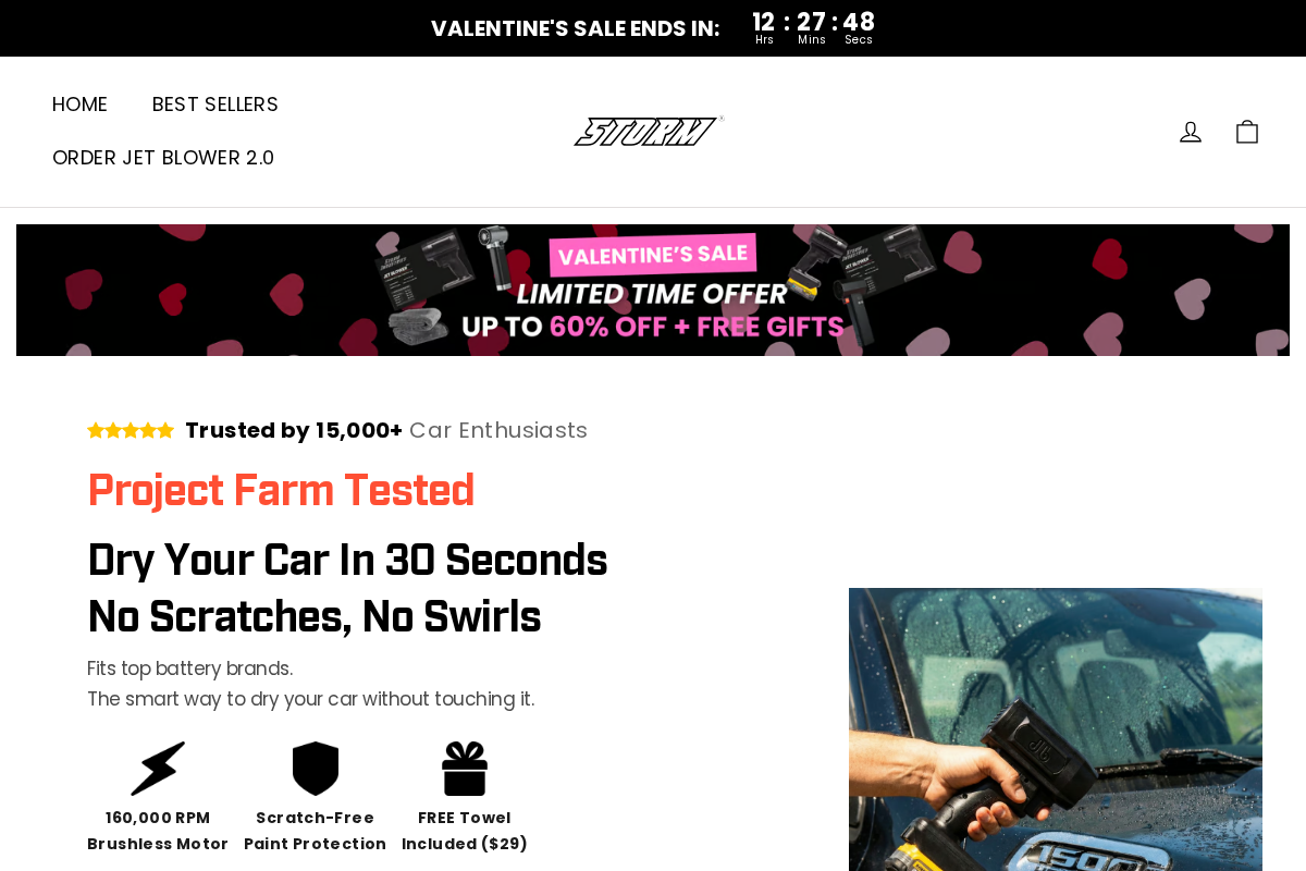 Storm Industries homepage screenshot