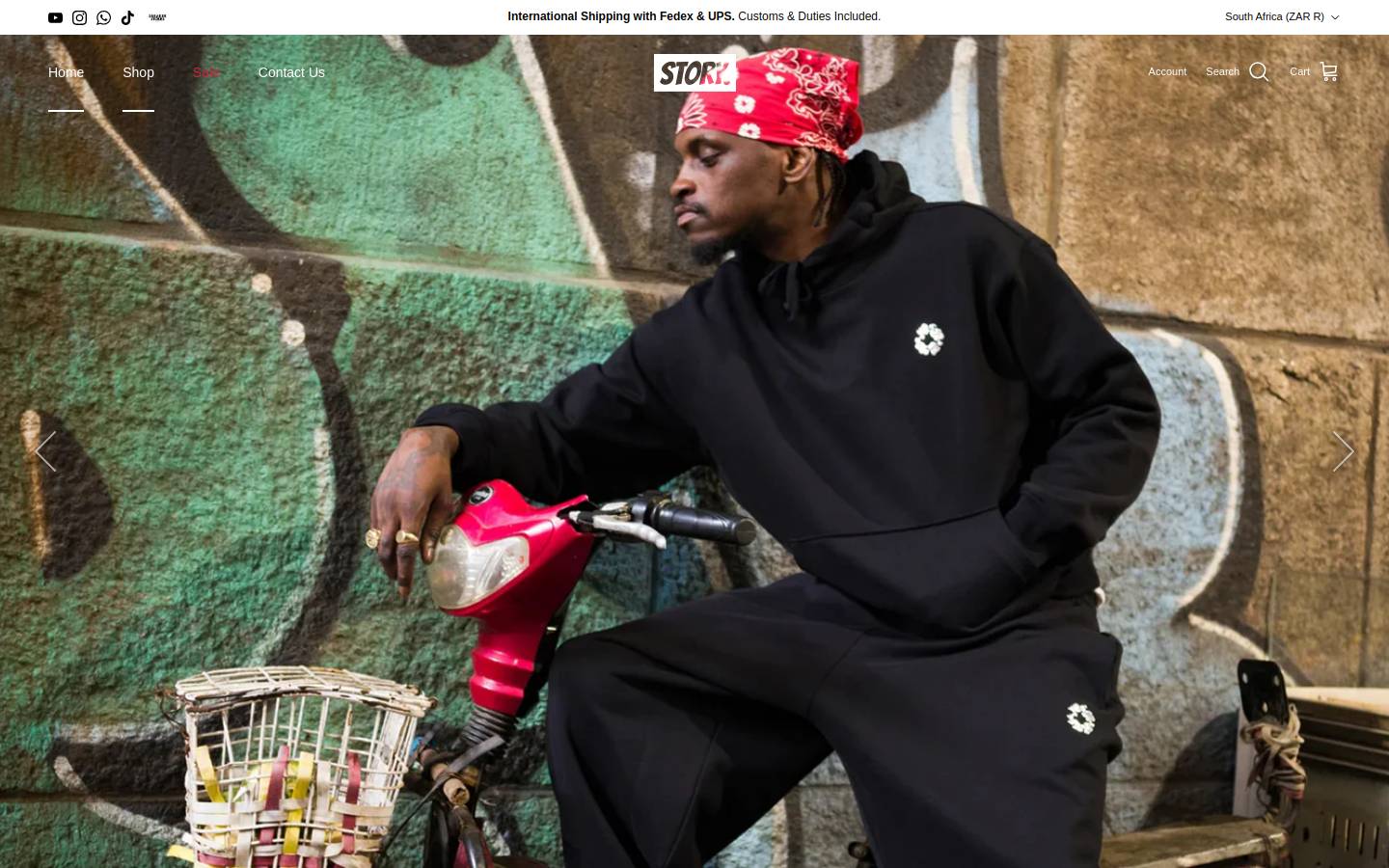 Eco-story homepage screenshot