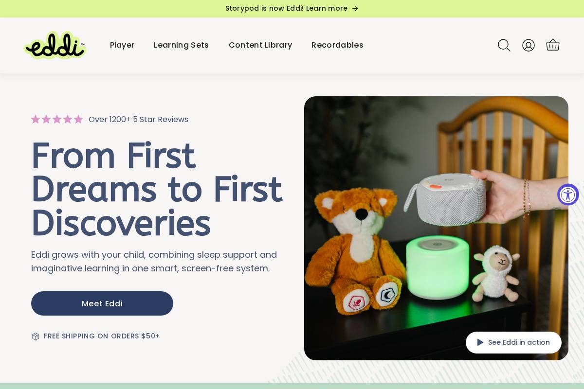 storypod.com homepage screenshot