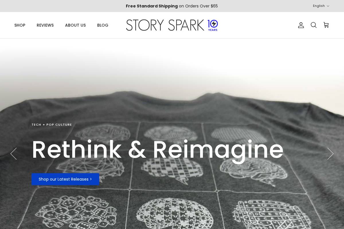STORY SPARK homepage screenshot