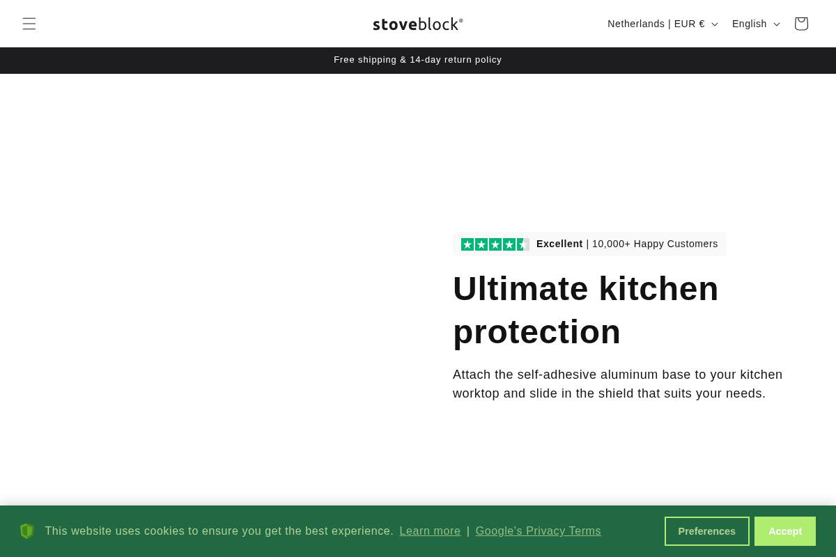 Stoveblock homepage screenshot