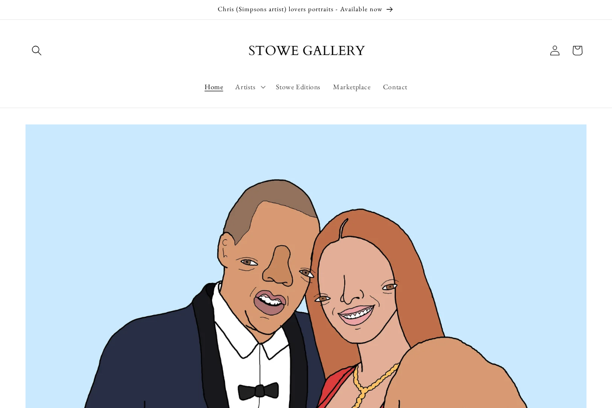 STOWE GALLERY homepage screenshot