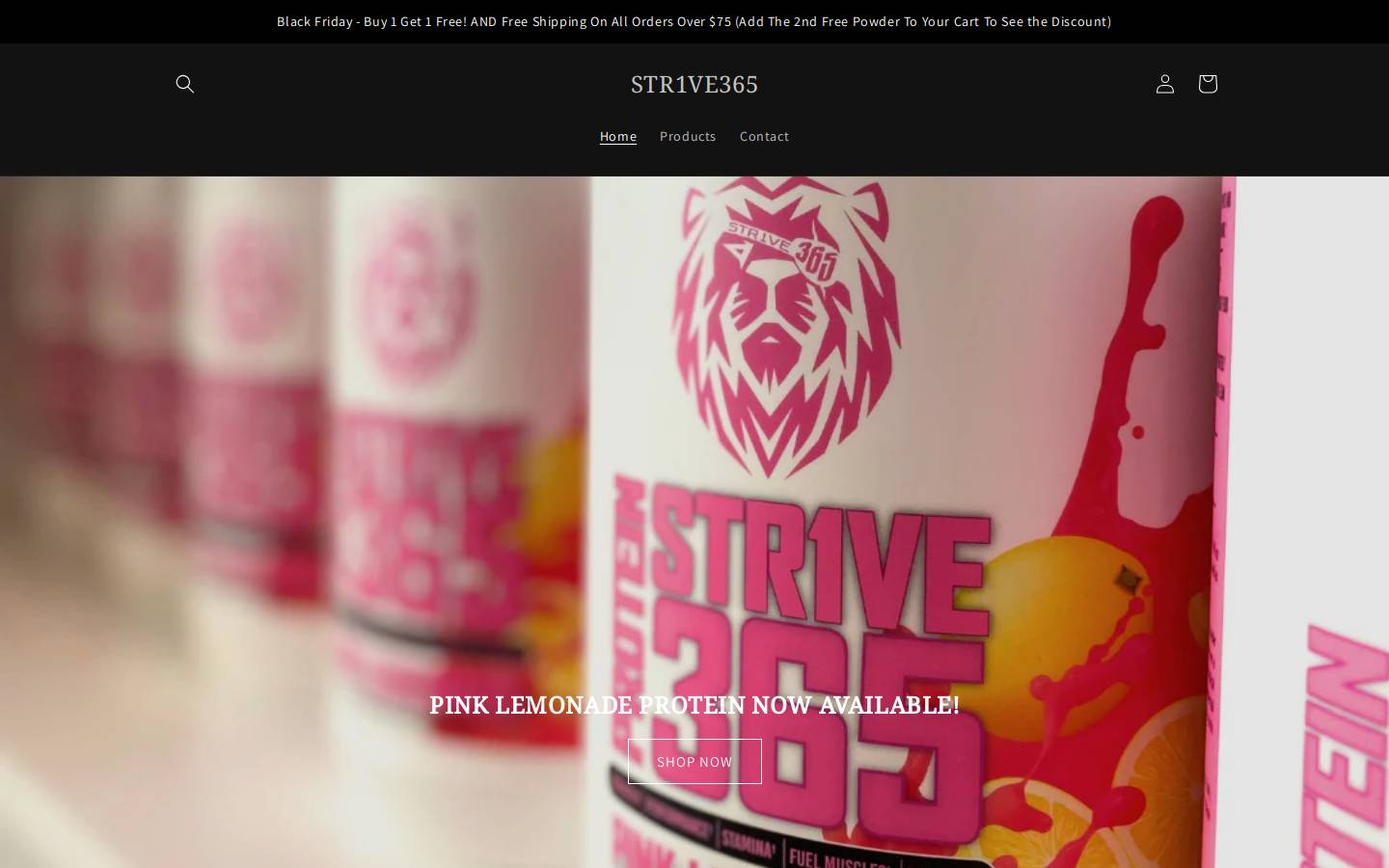 str1ve365.com homepage screenshot