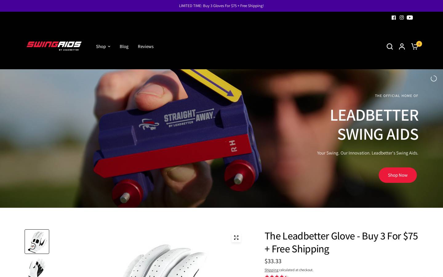 straightawaygolf.com homepage screenshot