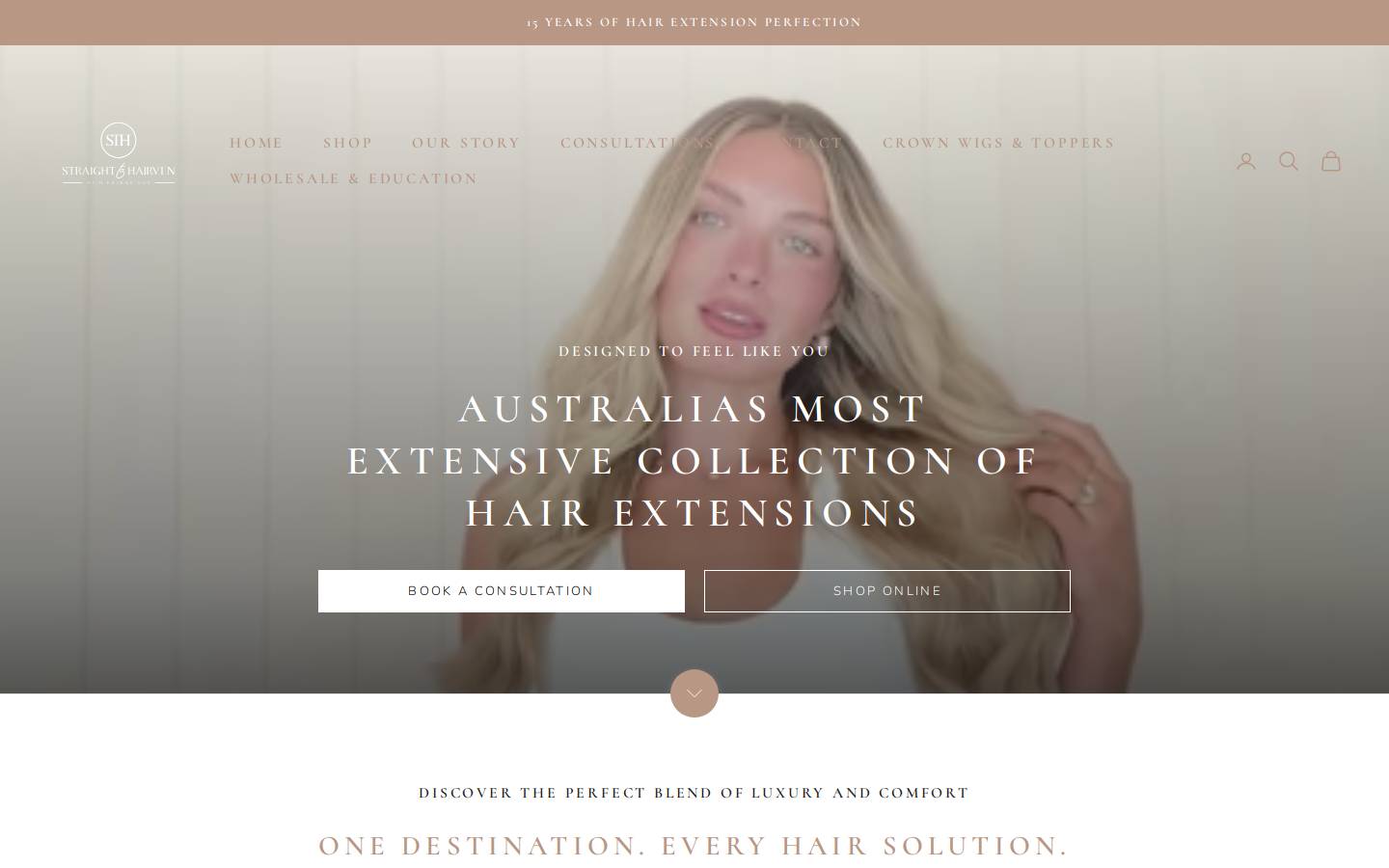 straighttohairven.com.au homepage screenshot