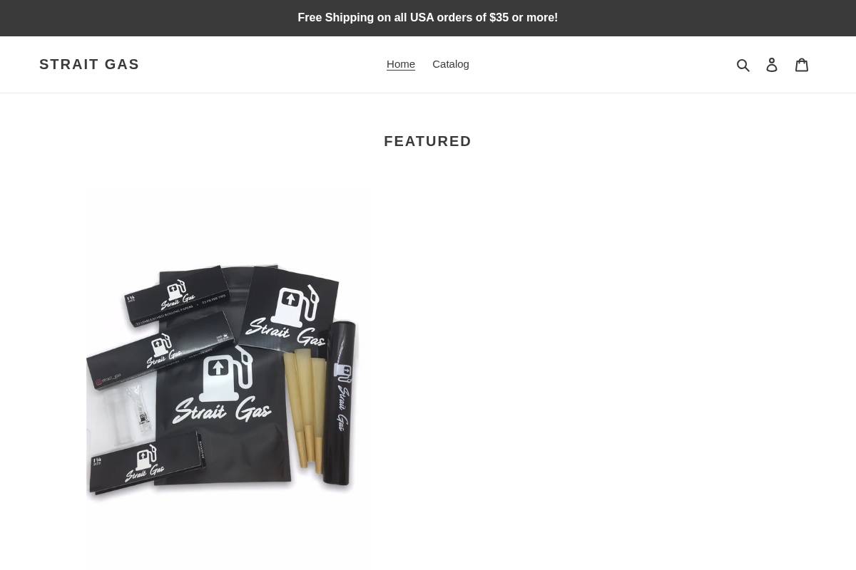 straitgas.com homepage screenshot