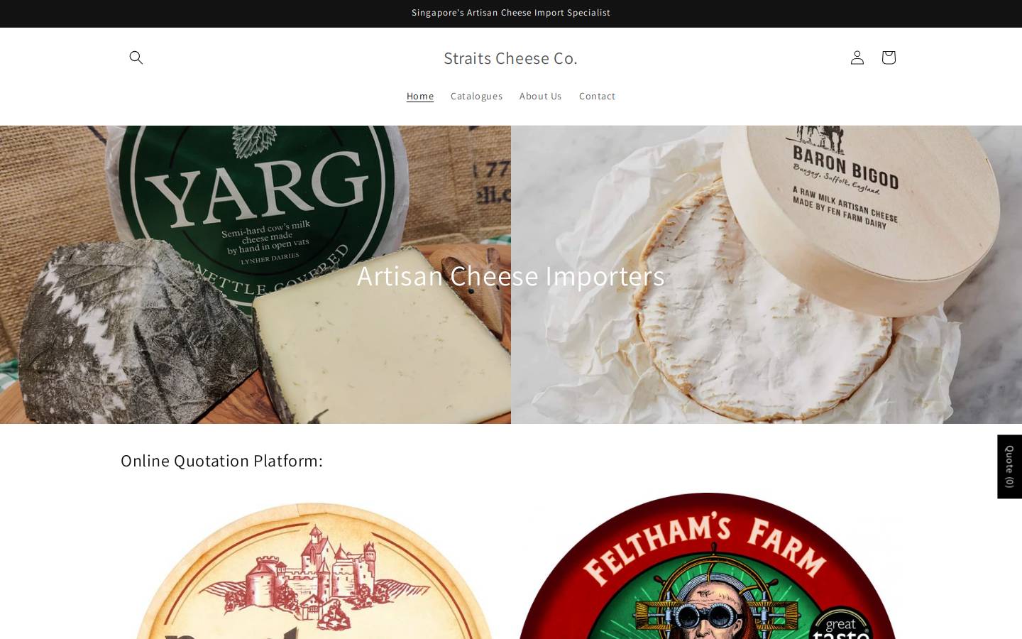 straitscheese.com homepage screenshot
