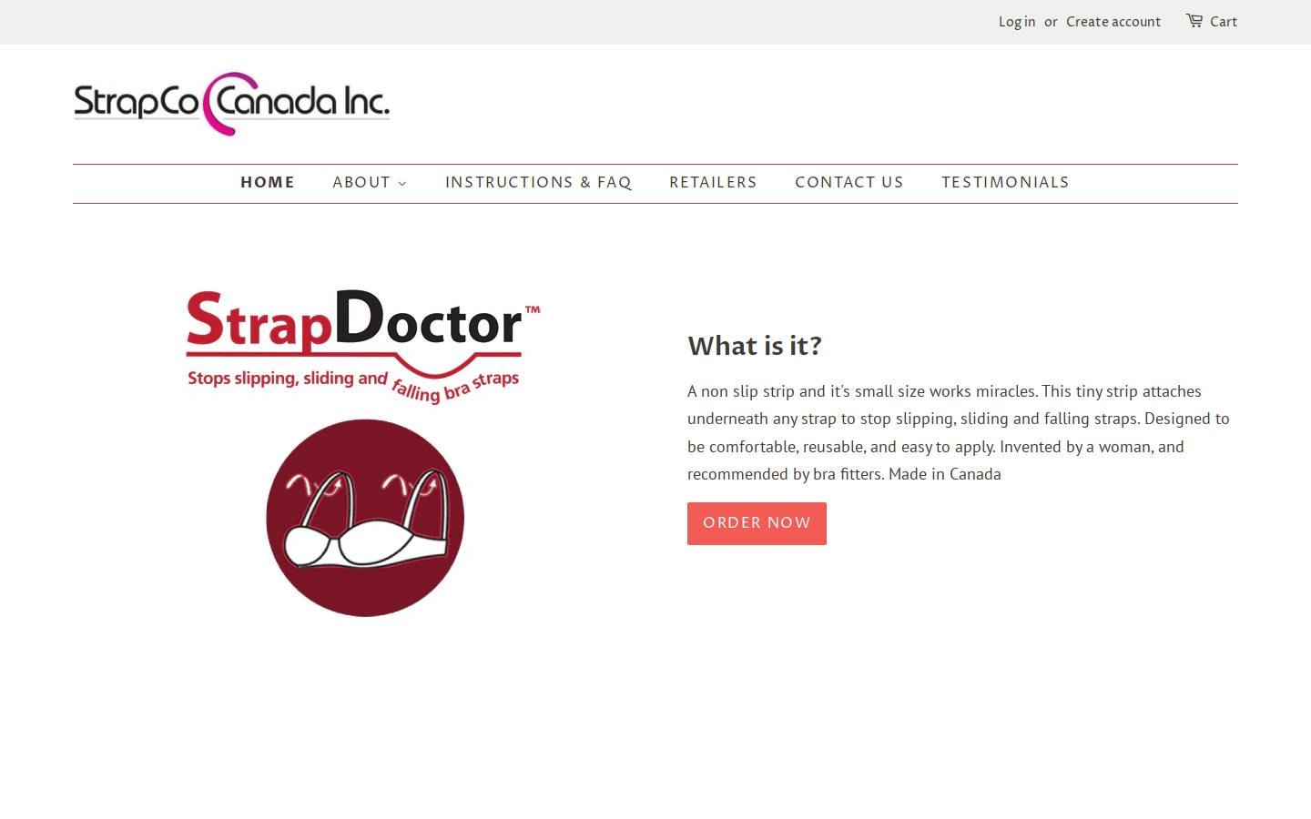 strapdoctor.org homepage screenshot