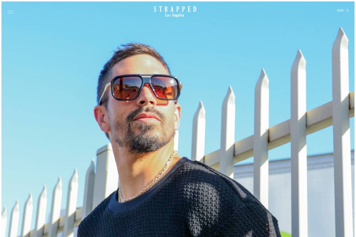 strappedmfg.com homepage screenshot