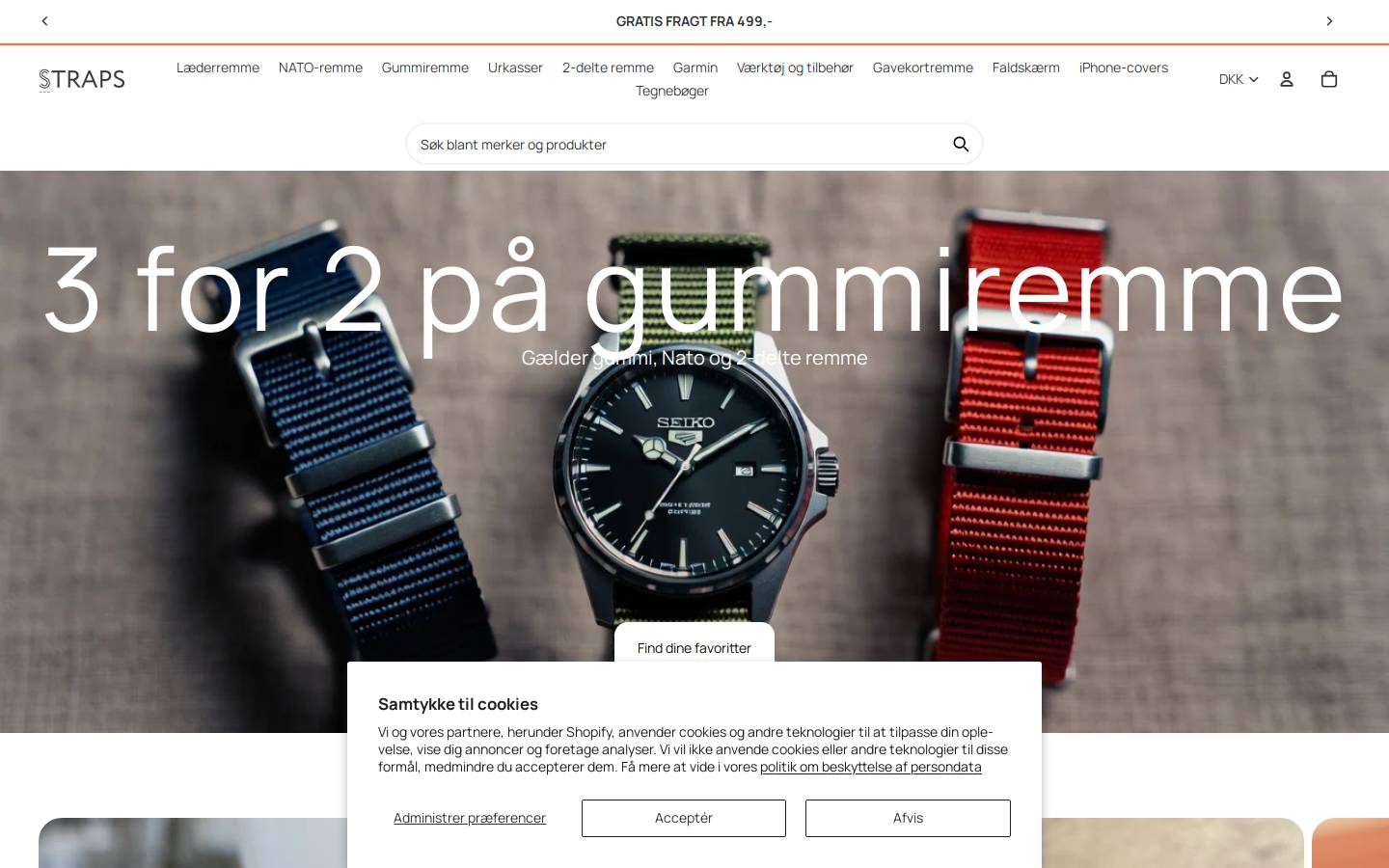 straps.dk homepage screenshot