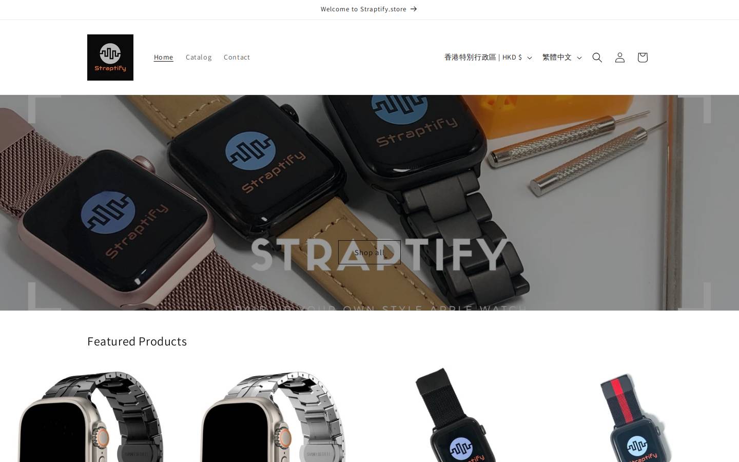 straptify.store homepage screenshot
