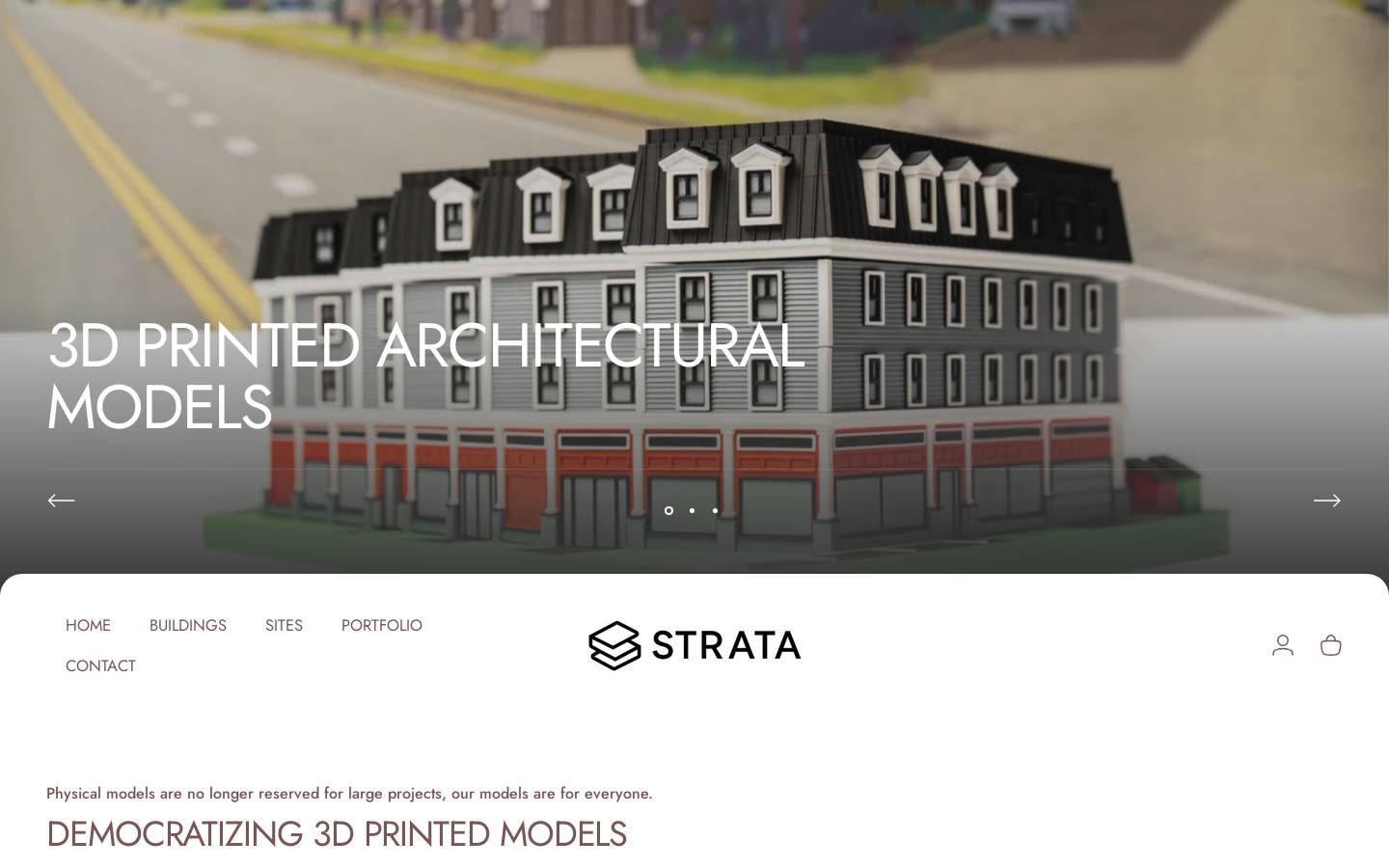 strata-3d.com homepage screenshot